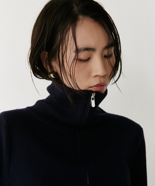 VION ニット セーター Zip Up HighNeck Knit / ジップアップハイネック