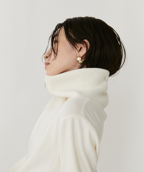 VION ニット セーター Zip Up HighNeck Knit / ジップアップハイネック