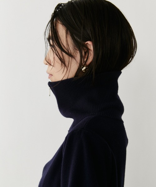 VION ニット セーター ジップアップハイネックニット / Zip Up