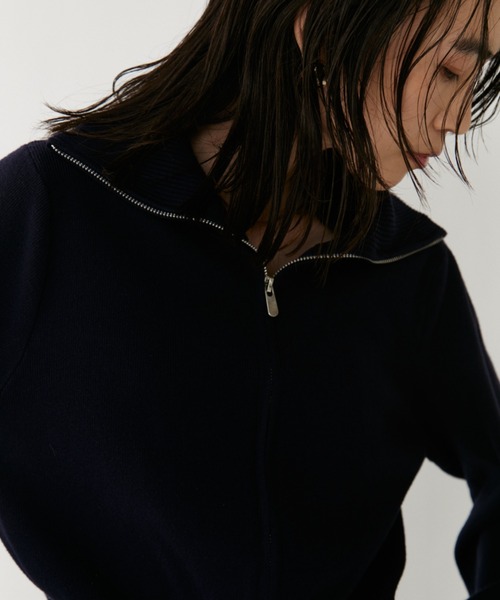 VION ニット セーター ジップアップハイネックニット / Zip Up