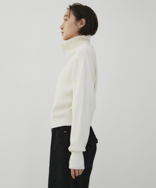 VION ニット セーター Zip Up HighNeck Knit / ジップアップハイネック