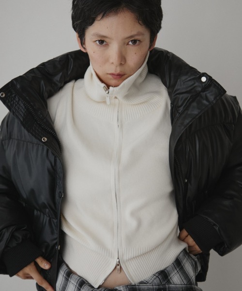 VION ニット セーター Zip Up HighNeck Knit / ジップアップハイネック