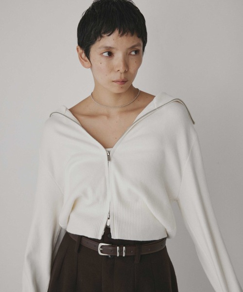 VION ニット セーター ジップアップハイネックニット / Zip Up