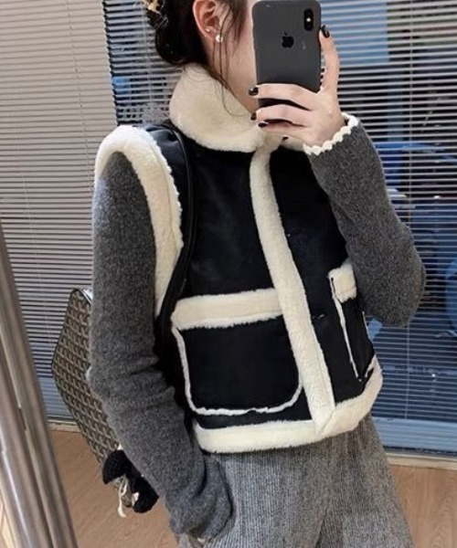 ベスト ジレ ムートンボアベスト レディース : ZOZOTOWN Yahoo!店