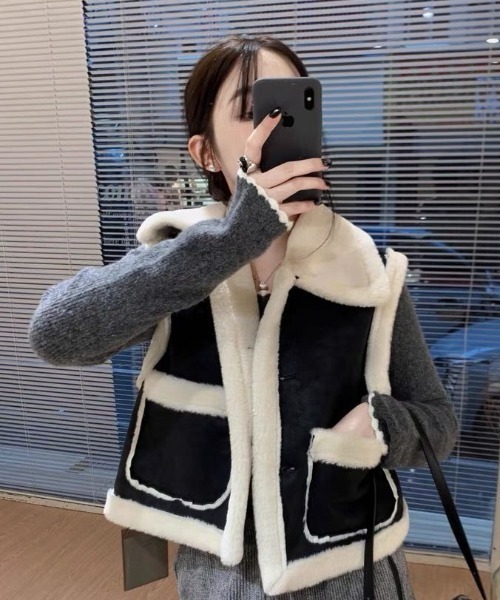 ベスト ジレ ムートンボアベスト レディース : ZOZOTOWN Yahoo!店