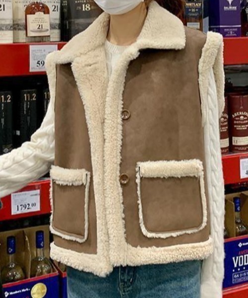 ベスト ジレ ムートンボアベスト レディース : ZOZOTOWN Yahoo!店