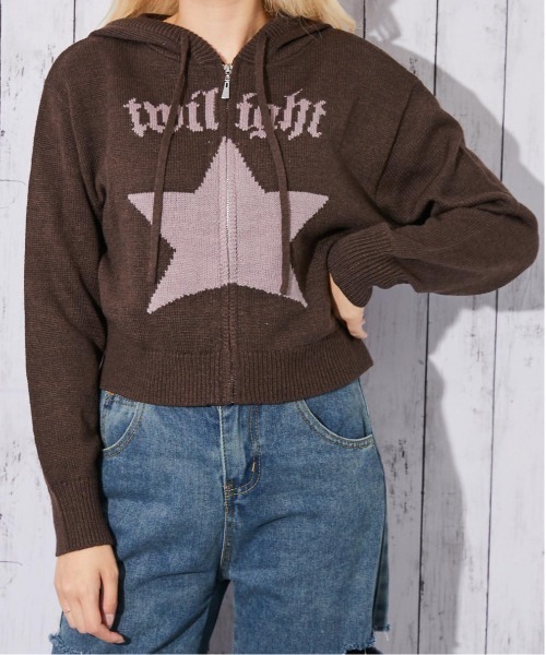 CHRISTIAN DIOR 星型デザイン フード付きニットパーカー CHRISTIAN DIOR 星型デザイン フード付きニットパーカー Dior 各国で