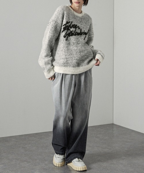 Alfred Alex」 長袖ニット L ブラック メンズ : ZOZOTOWN Yahoo!店