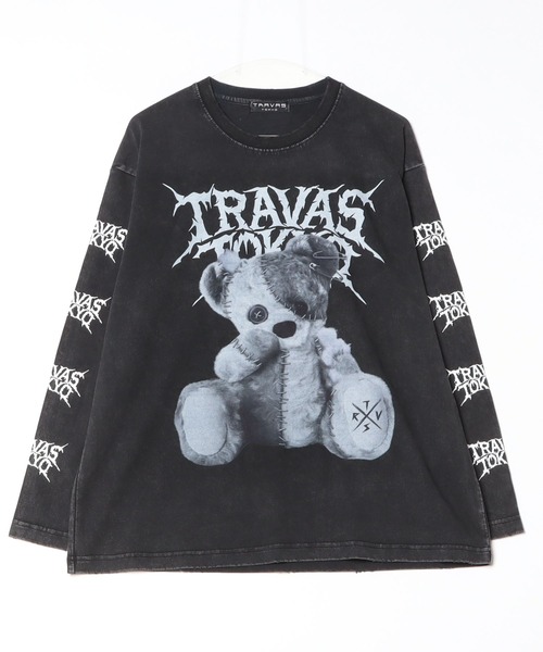 【限定お値下げ】トラバストーキョー♥ロンT♥ブラック TRAVAS TOKYO（トラバストーキョー） tシャツ 「TRAVAS TOKYO/トラバス