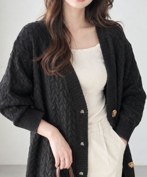 Amulet（アミュレット） カーディガン さらっと羽織るだけで大人っぽく