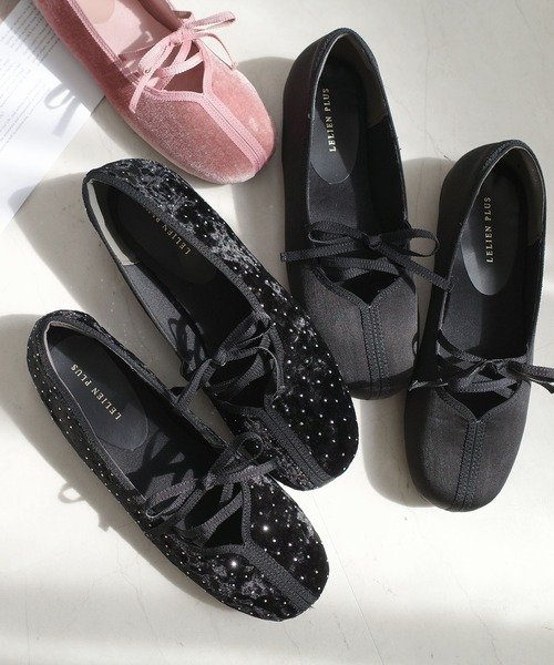 月（バレエシューズ）（色：ブラック系）｜シューズ | ファッション の