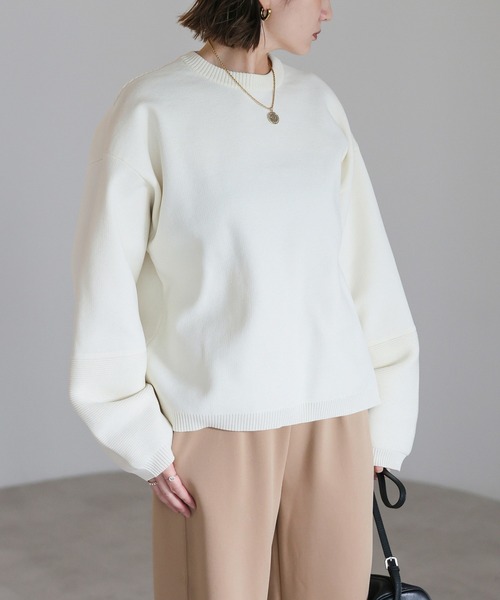 Bonjour Sagan（ボンジュールサガン） ニット セーター 編地切替え