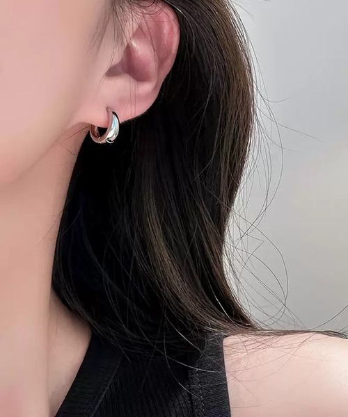 ALWAYS GOOD TIME ピアス 「金属アレルギー対応」ドロップフープピアス