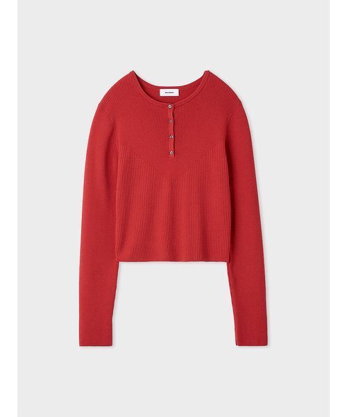 MIESROHE（ミースロエ） ニット セーター ウールシルク混ヘンリー