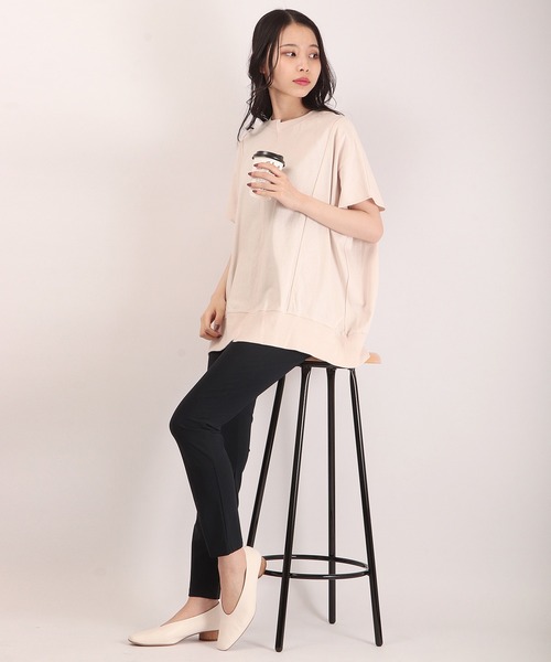 「Anna Nicola」 イージーパンツ M ライトベージュ レディース_画像7