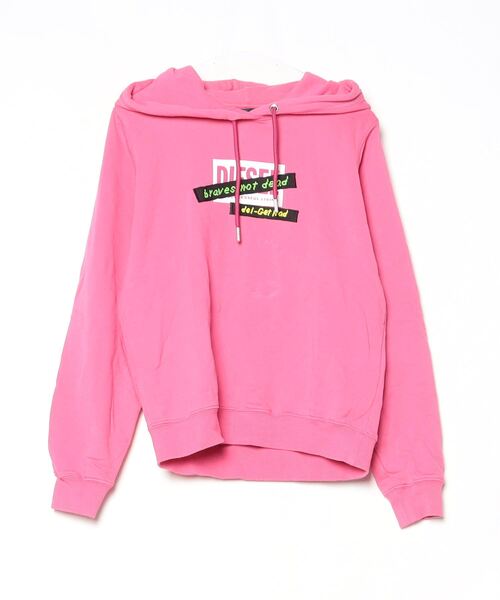 DIESEL（ディーゼル） プルオーバーパーカー X-SMALL ピンク