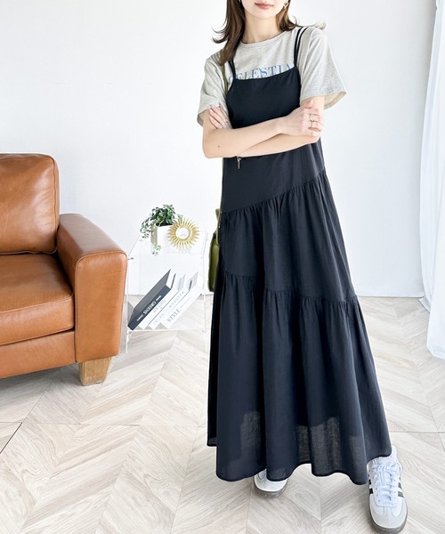 「classicalelf」 ノースリーブワンピース X-LARGE ネイビー レディース_画像5