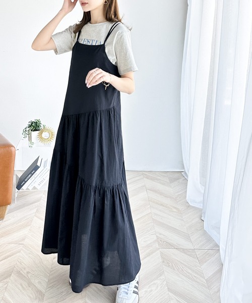 「classicalelf」 ノースリーブワンピース X-LARGE ネイビー レディース_画像6