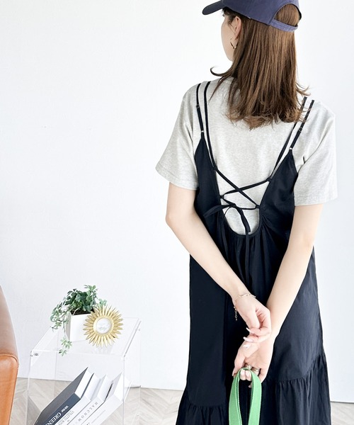 「classicalelf」 ノースリーブワンピース X-LARGE ネイビー レディース_画像8