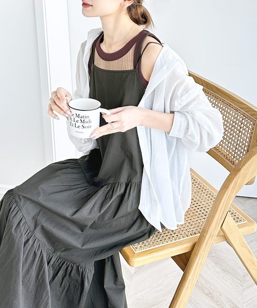 「classicalelf」 ノースリーブワンピース X-LARGE ネイビー レディース_画像9