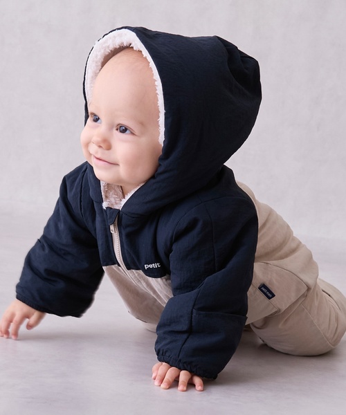 petit main ベビー 配色切替ジャンプスーツ : ZOZOTOWN Yahoo!店