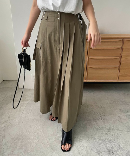 「CAPRICIEUX LE'MAGE」 ロングスカート FREE カーキ レディース_画像3