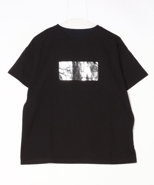 「Per sist ence」 半袖Tシャツ FREE ホワイト×シルバー レディース_画像3