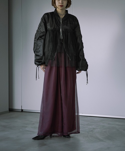 「Ezick」 ブルゾン FREE ライトグレー レディース_画像2