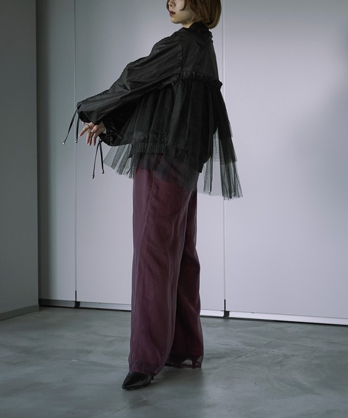 「Ezick」 ブルゾン FREE ライトグレー レディース_画像3