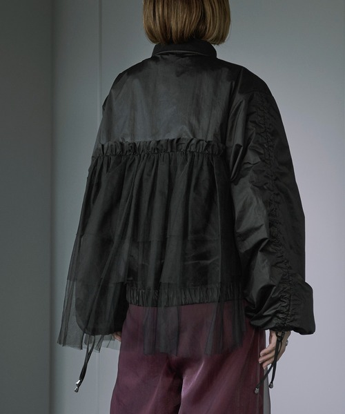 「Ezick」 ブルゾン FREE ライトグレー レディース_画像7