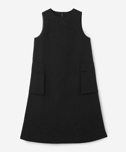 ワンピース eunoia quilted side button dress bshop Bshop ワンピース eunoia | サイドポケット パディングドレス WOMEN