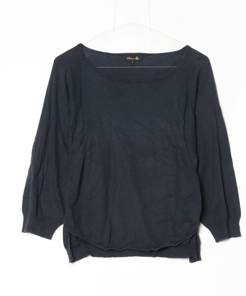 ドゥロワー　カットソー DRAWER（ドゥロワー） 長袖カットソー 1 ネイビー レディース