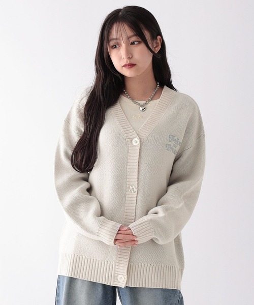 「repipi armario」 「KIDS」ニットカーディガン LARGE ブラック キッズ_画像6