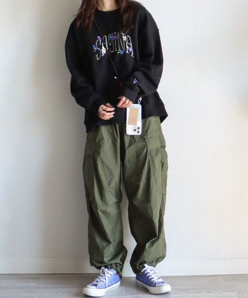 「COURO」 スウェットカットソー X-LARGE ブラック レディース_画像4