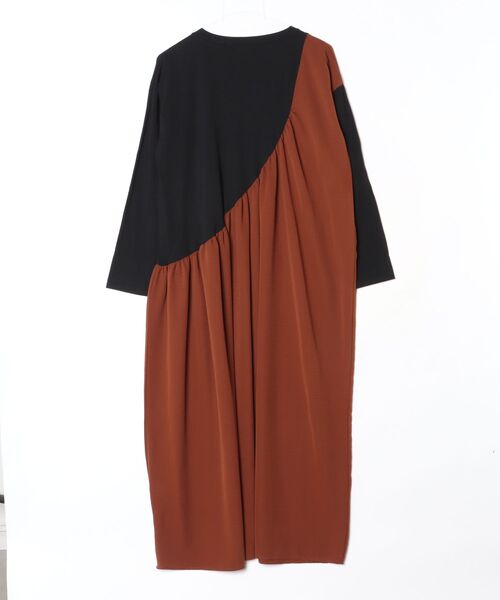 「loaf」 長袖ワンピース ONE SIZE ブラウン レディース_画像2