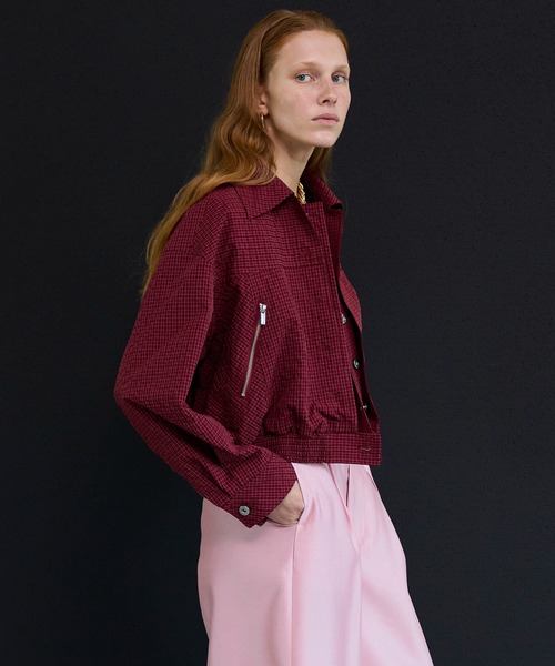 MAISON SPECIAL（メゾンスペシャル） ブルゾン アウター Layered Check 