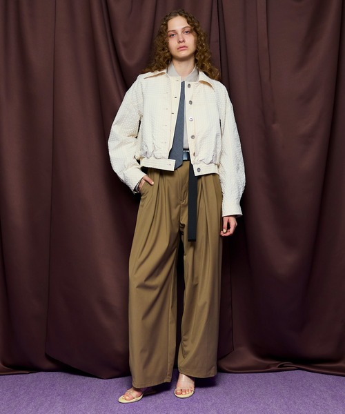 MAISON SPECIAL（メゾンスペシャル） ブルゾン アウター Layered Check