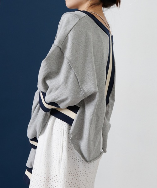 「etsinta」 スウェットカットソー ONE SIZE アイボリー レディース_画像7