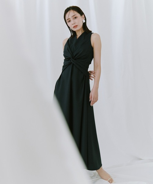 「anuans」 半袖ワンピース X-SMALL ホワイト系その他 レディースの画像