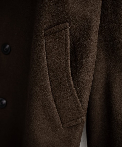 「Rocky Monroe」 チェスターコート L ブラック メンズ_画像6