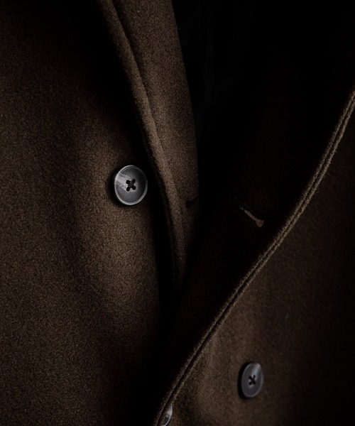 「Rocky Monroe」 チェスターコート L ブラック メンズ_画像8