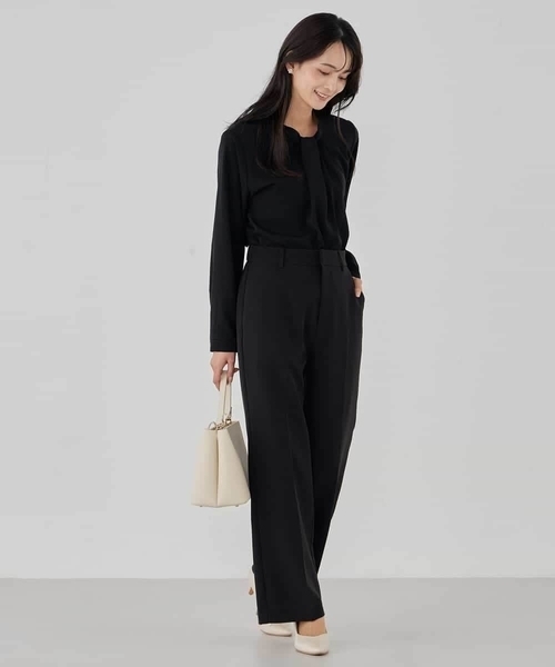 a.v.v（アー・ヴェ・ヴェ） パンツ 「洗える/ストレッチ/セットアップ