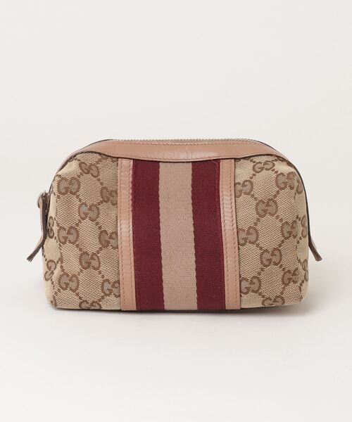 GUCCI（グッチ） ポーチ - ブラウン レディース : ZOZOTOWN Yahoo!店