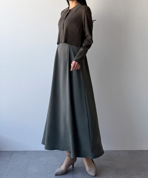 「mipiarl」 ニットカーディガン MEDIUM アイボリー レディース_画像8