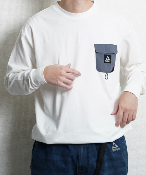 GERRY（ジェリー） tシャツ ドローコード内蔵 ナイロンポケットTEE