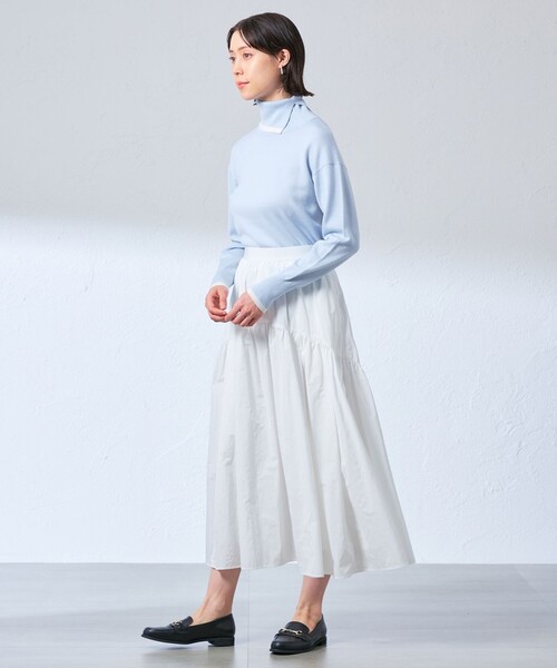 「CAST:」 タートルネックニット M オフホワイト レディース_画像4