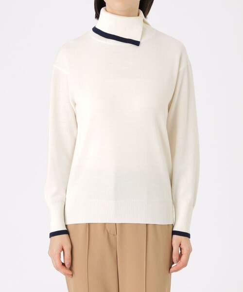 「CAST:」 タートルネックニット M オフホワイト レディース_画像7