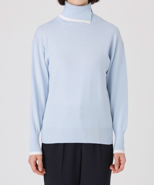 「CAST:」 タートルネックニット M オフホワイト レディース_画像9