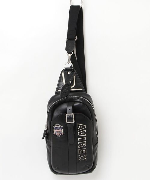 AVIREX（アヴィレックス） トートバッグ VARSITY LEATHER ONE SHOULDER