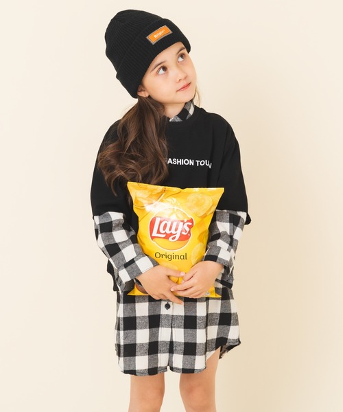 「URBAN CHERRY」 「KIDS」シャツワンピース 120cm ブラック キッズ_画像4